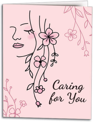 Feminine Floral Privasure Recall Card