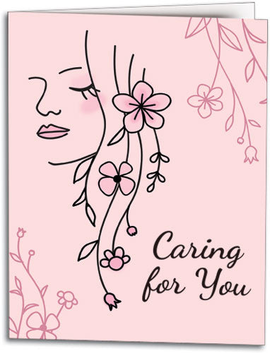 Feminine Floral Privasure Recall Card