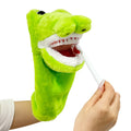 Crocodile Dental Plush Hand Puppet with Toothbrush | Kids Oral Hygiene Teaching Toy