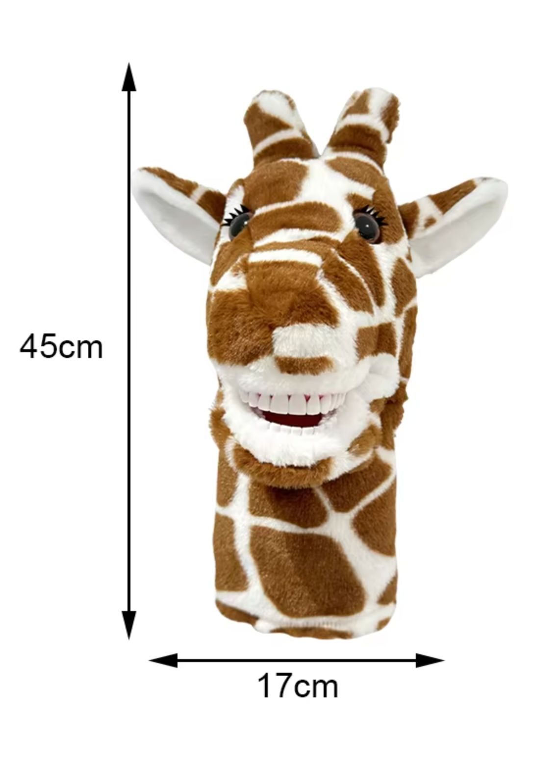 Giraffe Dental Plush Hand Puppet with Toothbrush | Kids Oral Hygiene Teaching Toy