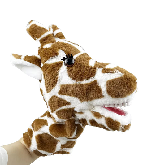 Giraffe Dental Plush Hand Puppet with Toothbrush | Kids Oral Hygiene Teaching Toy