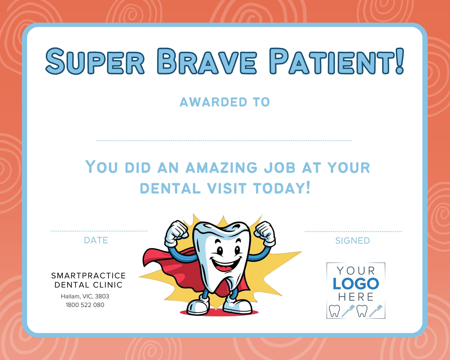 Super Brave Award (100 Pack)