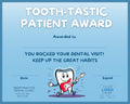 Tooth-tastic Patient Award (100 Pack)
