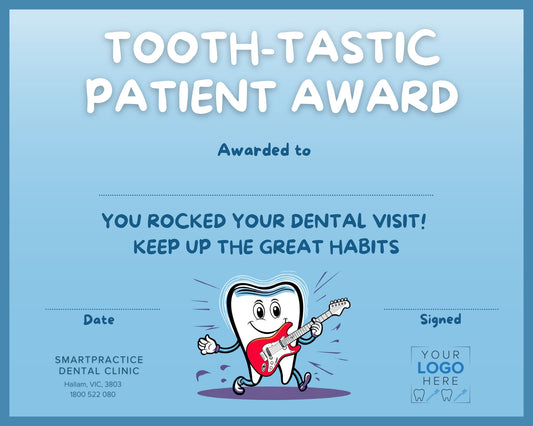 Tooth-tastic Patient Award (100 Pack)
