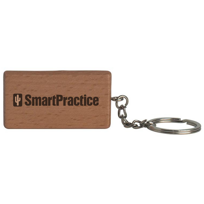 Rectangle Wooden Keyring