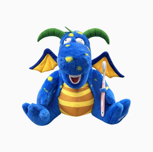 Dark Blue Dinosaur Dental Puppet