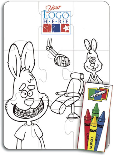 Personalised Dental Colouring Puzzle Set