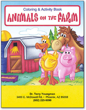 Animals On The Farm Children Colouring Books
