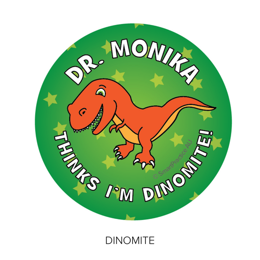 Personalised Chiropractic Stickers (100pk)