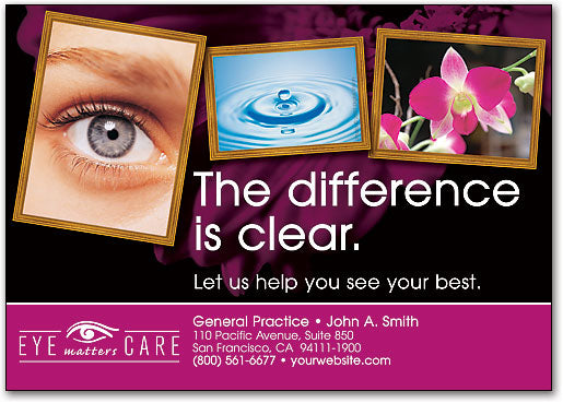 The Difference is Clear customisable Postcard