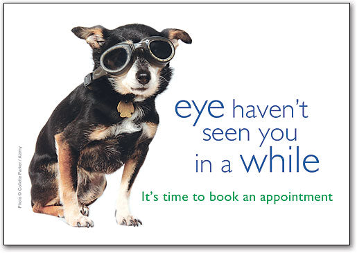 Eye Haven't Seen You Postcard