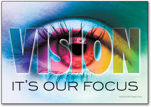 Vision is Our Focus Postcard