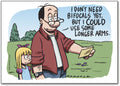 Longer Arms Deluxe Postcard
