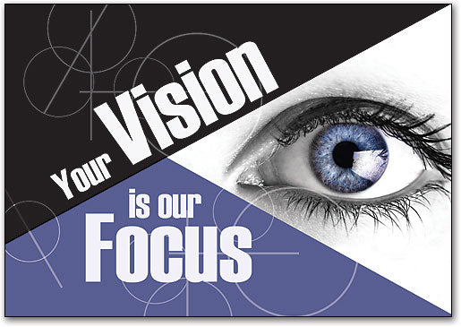 Your Vision Our Focus Postcard