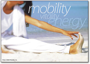 Mobility Vitality Energy Beach Postcard
