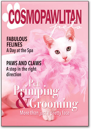 Fabulous Felines Grooming Postcard