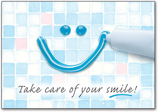 Toothpaste Smile Postcard