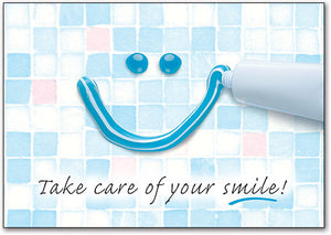Toothpaste Smile Postcard