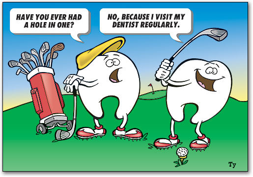 Golfer Postcard