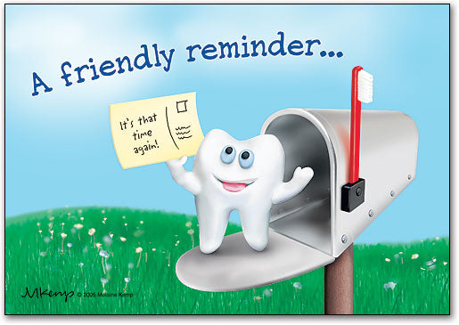 Tooth In Mailbox Postcard