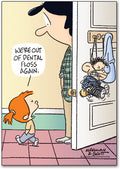 Out of Dental Floss Postcard