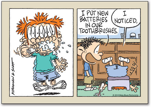 Toothbrush - New Batteries Postcard