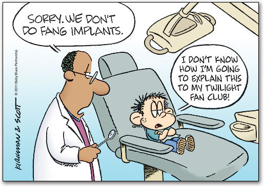 Fang Implants Deluxe Postcard