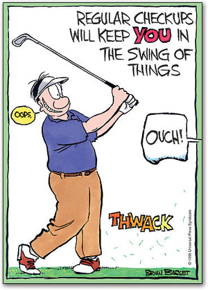 Standard Adam Golf Postcard