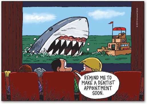 Jaws - Dentist Appointment Postcard