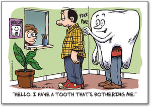 Tooth Bothering Me Postcard