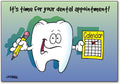 Tooth With Calendar Postcard