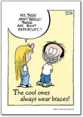 Paperclip Braces Postcard