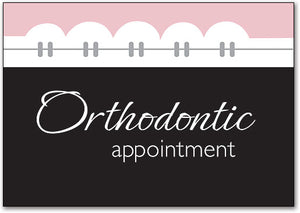 Ortho Appointment Braces Postcard
