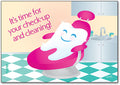 Smileville Dental Chair Postcard