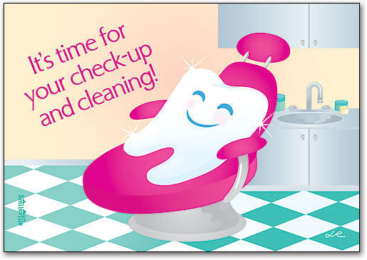 Smileville Dental Chair Postcard