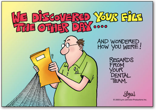 Discovered Your File Postcard