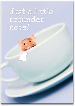 Mouse Reminder Note Postcard