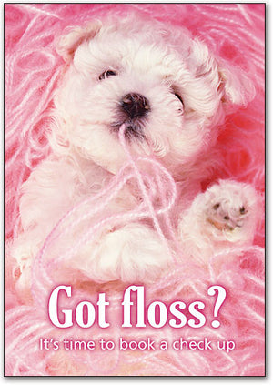 Puppy Got Floss? Postcard