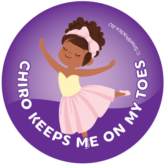 Chiro Ballerina Stickers (100pk)