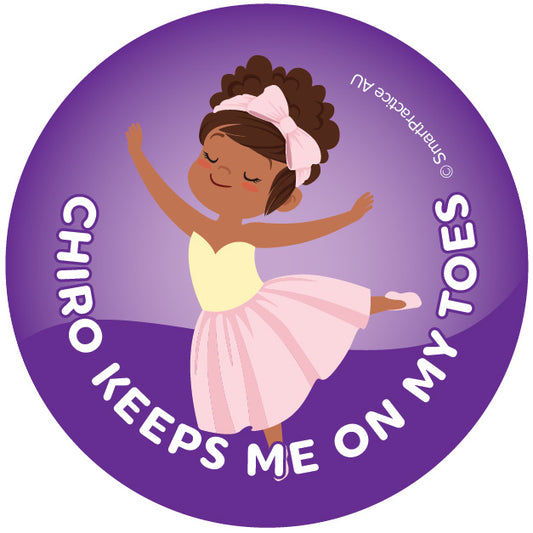 Chiro Ballerina Stickers (100pk)