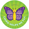 Chiro Butterfly Stickers (100pk)