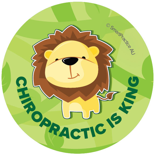 Chiropractic is King Stickers (100pk)