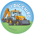 I Dig Chiro Stickers (100pk)