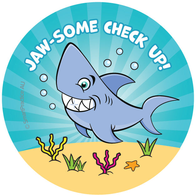 Jawsome Checkup! Stickers (100pk)