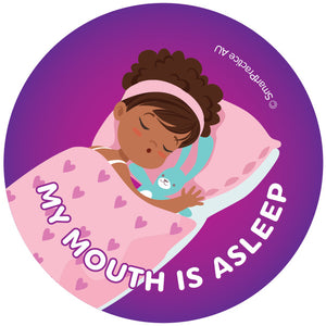 Mouth Asleep Girl Sticker