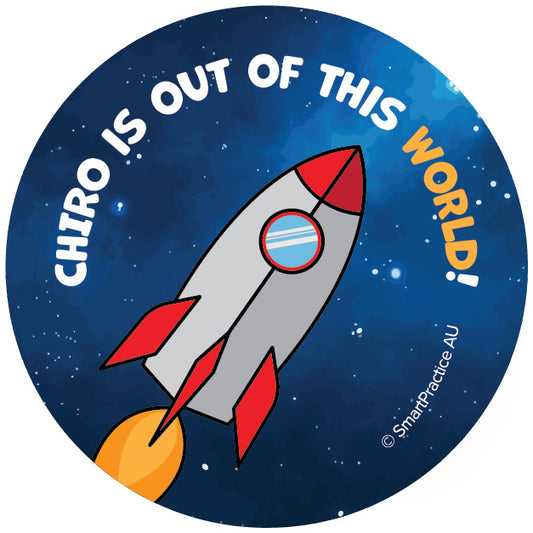Chiro Rocket Stickers (100pk)