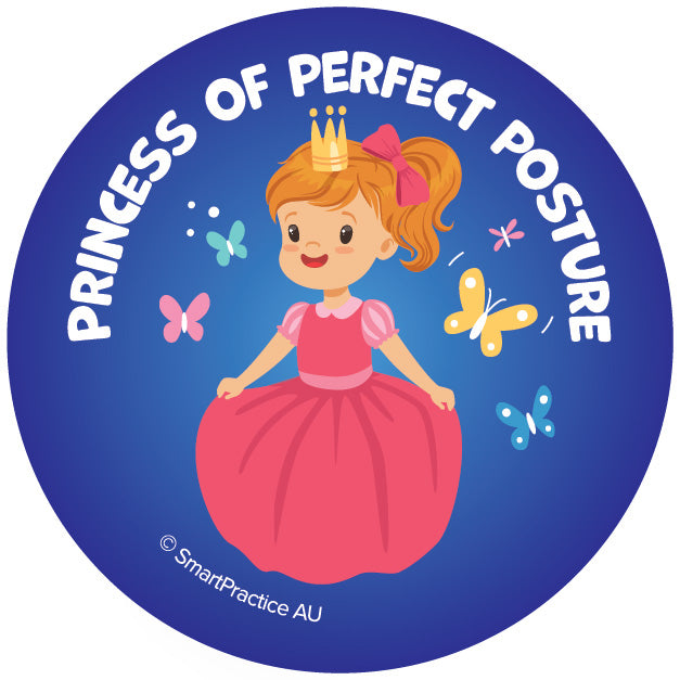 Posture Princess Stickers (100pk)