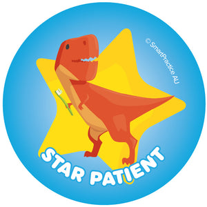 Star Patient Dino Stickers (100pk)