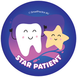 Star Patient Tooth Stickers (100pk)