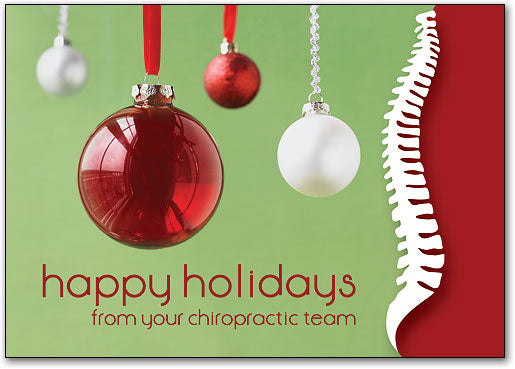Happy Holidays Spine Traditional Postcard